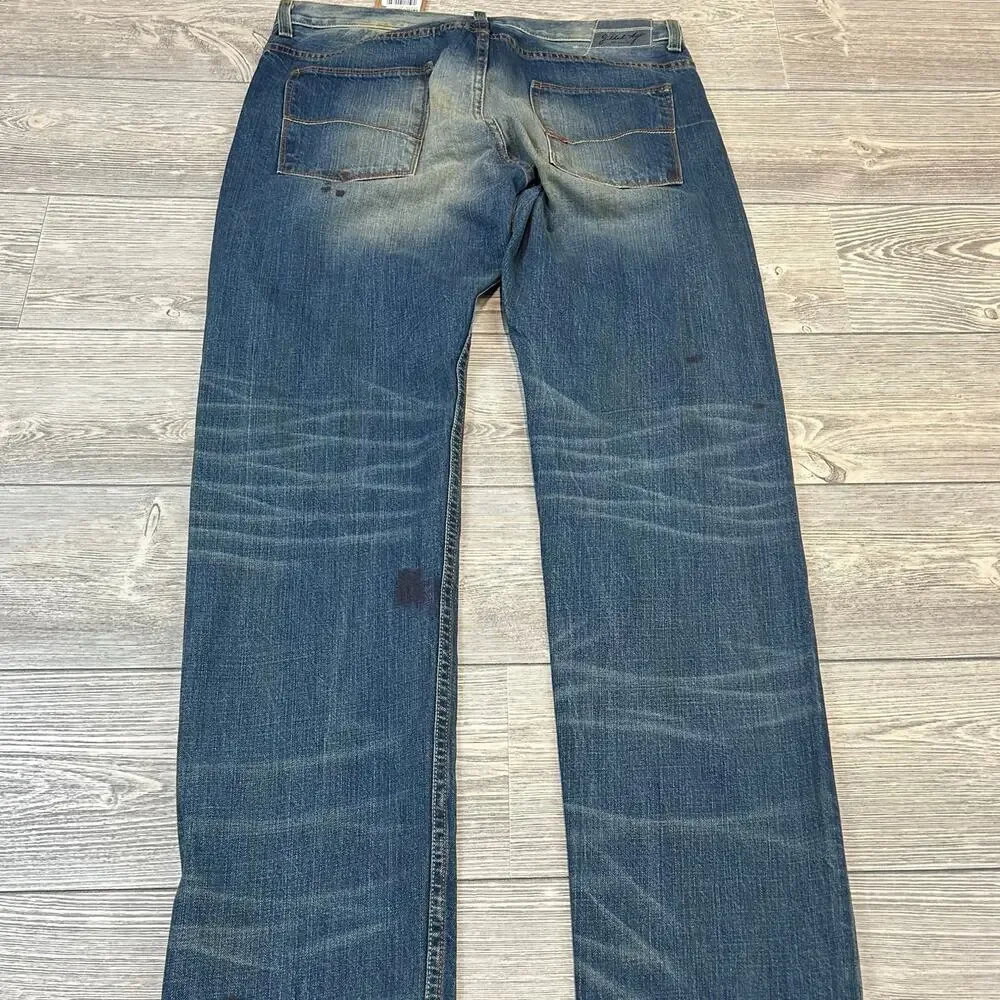 Gilded Age Men’s Ink Splatter Denim Jeans NWT Size 34 Made in USA